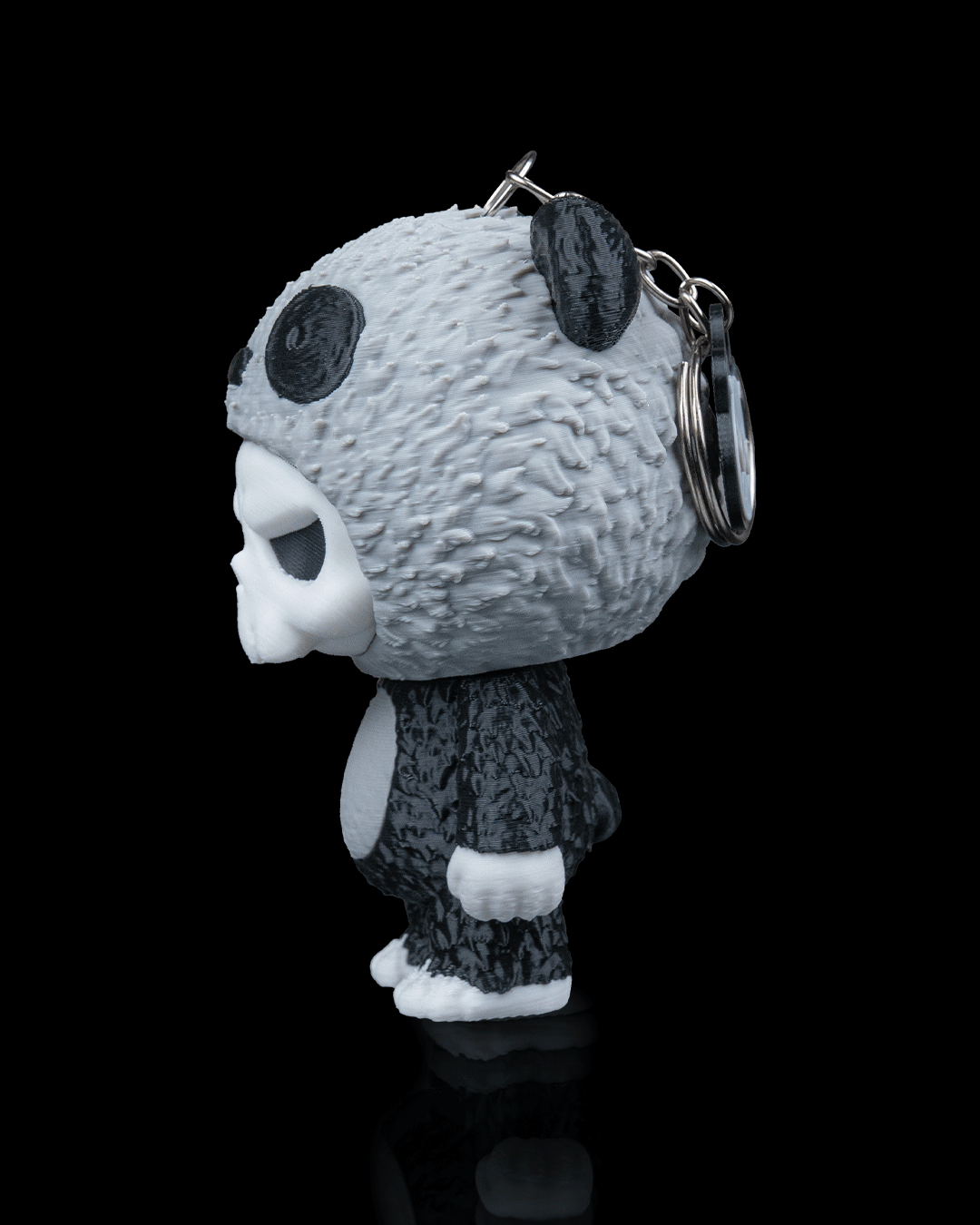 Skubbies: Babuu – 3D Printed Panda Skull Collectible Keychain Figure