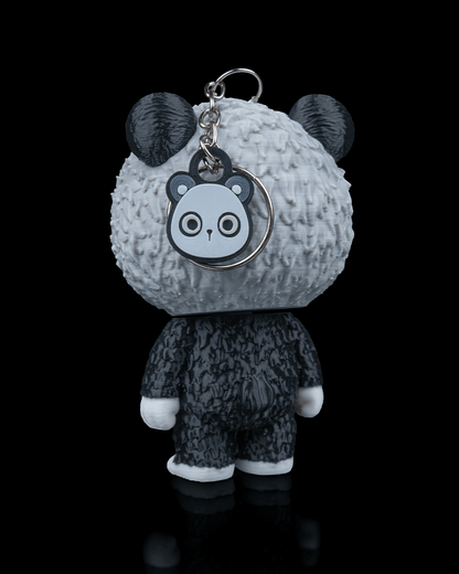 Skubbies: Babuu – 3D Printed Panda Skull Collectible Keychain Figure