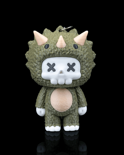 Skubbies: Trixi – 3D Printed Dinosaur Skull Cutie Keychain Figure