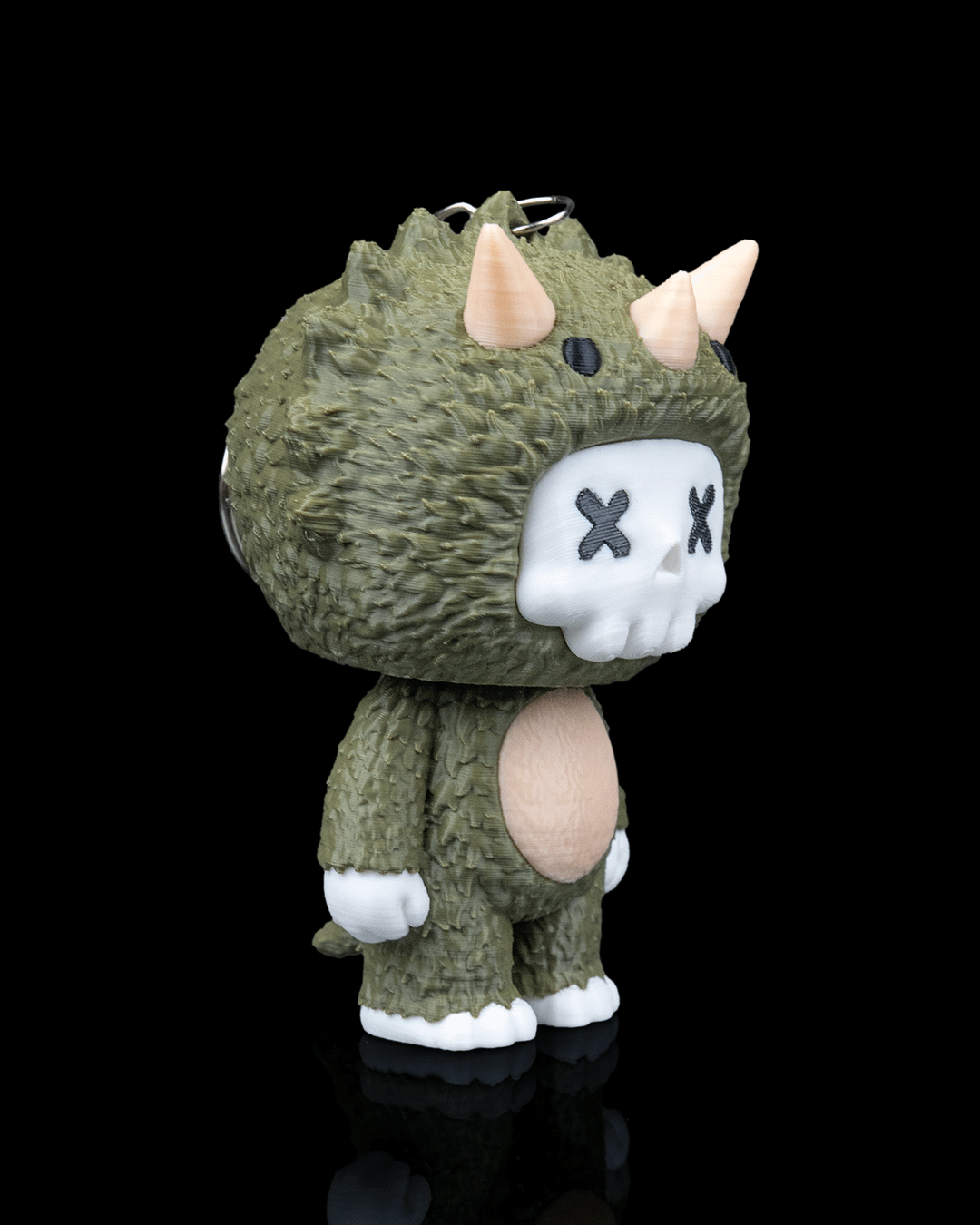 Skubbies: Trixi – 3D Printed Dinosaur Skull Cutie Keychain Figure