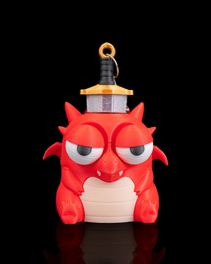 Slain Again | Unbothered Dragon Keychain