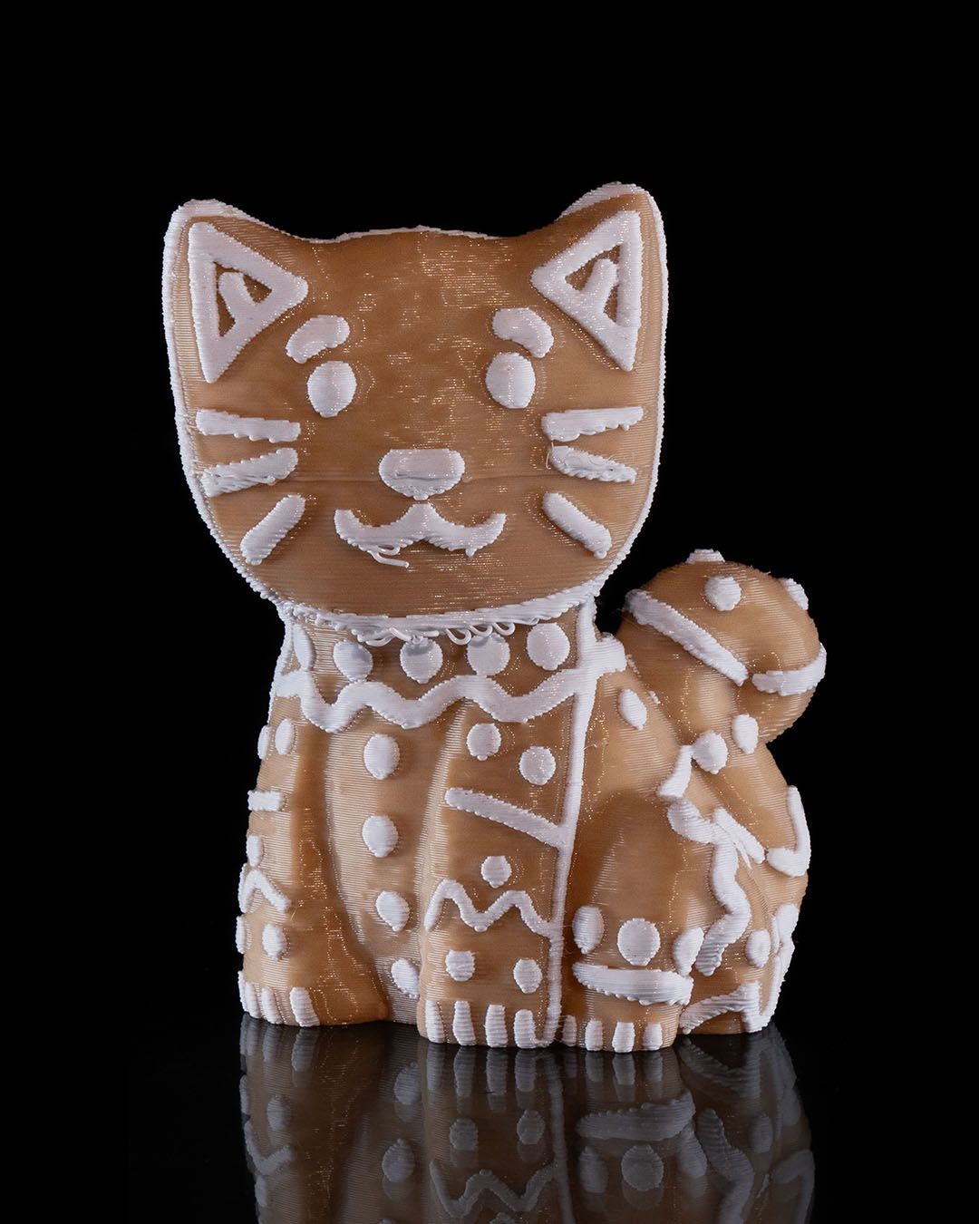 Gingerbread Cookie Cat Figurine - STLFLIX