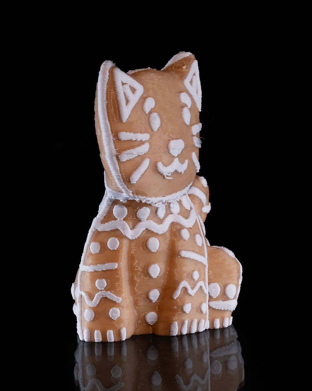 Gingerbread Cookie Cat Figurine - STLFLIX