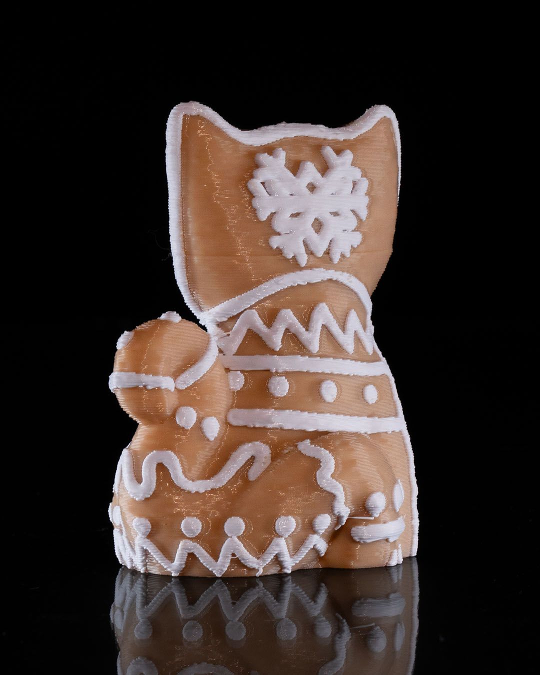 Gingerbread Cookie Cat Figurine - STLFLIX