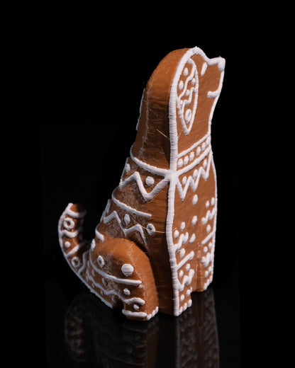 Gingerbread Cookie Dog Figurine - 3D Printed by STLFLIX