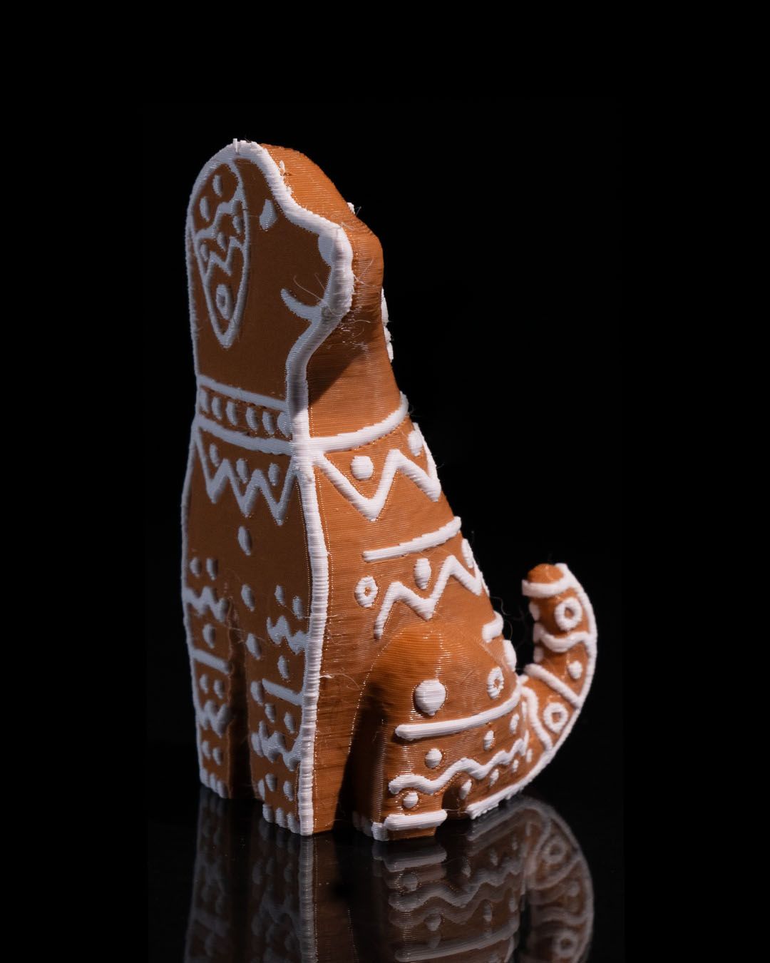 Gingerbread Cookie Dog Figurine - 3D Printed by STLFLIX