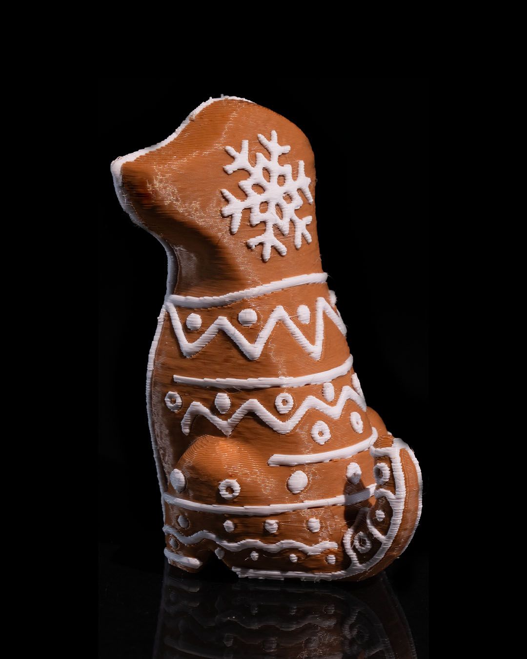 Gingerbread Cookie Dog Figurine - 3D Printed by STLFLIX