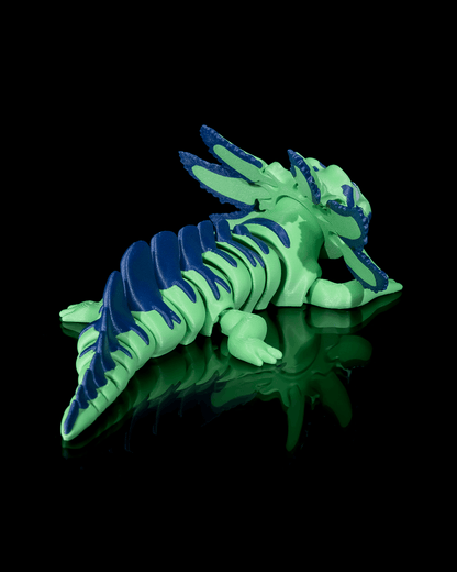 Sweet N Sour Axolotl - Vibrant and Articulated 3D Printed Collectible