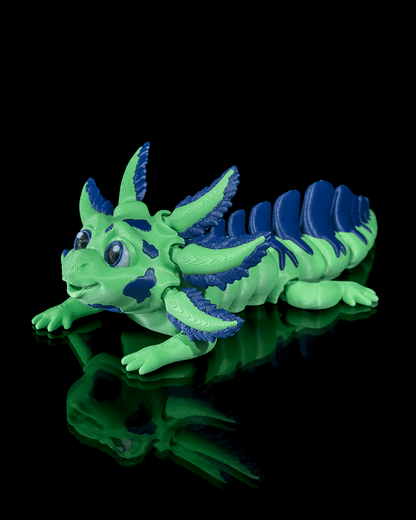 Sweet N Sour Axolotl - Vibrant and Articulated 3D Printed Collectible