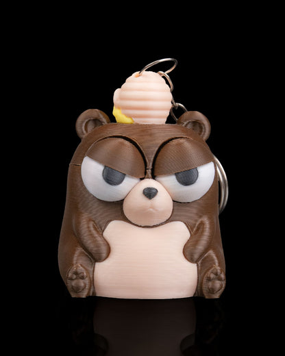 Sweet Regret | Unbothered Bear Keychain
