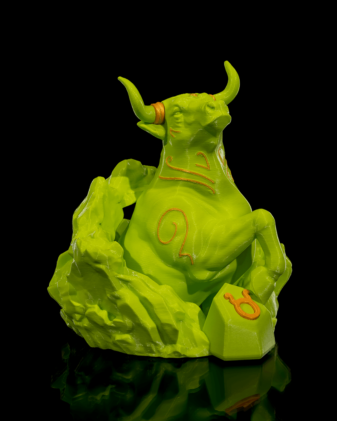 Taurus Zodiac Statue by STLFlix – Majestic Bull Collectible | Dragons N Doodads