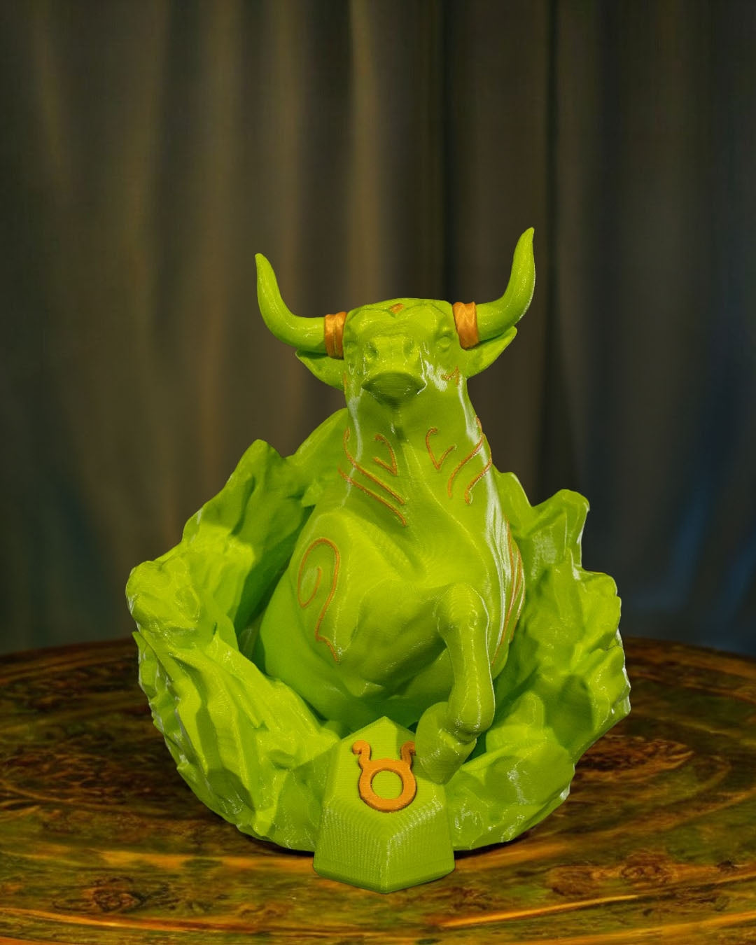 Taurus Zodiac Statue by STLFlix – Majestic Bull Collectible | Dragons N Doodads