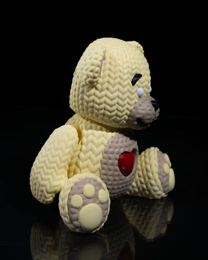 Teddy’s Heartbeat – 3D Printed Crochet-Textured Teddy Bear with Beating Heart Feature
