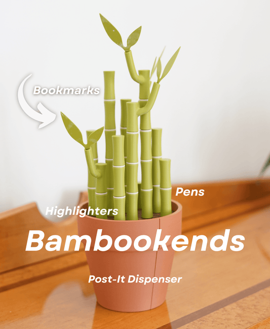 Bambookends Organizer: ForgeCore's 3D-Printed Multifunctional Bookends