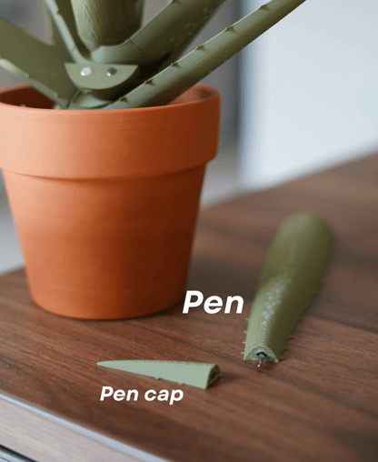 Aloe Vera Pen Plant – Stylish 3D Printed Desk Organizer