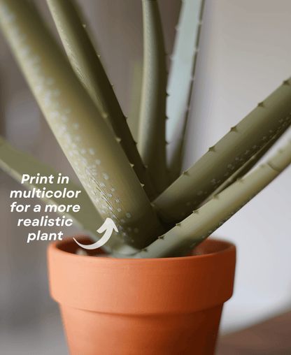 Aloe Vera Pen Plant – Stylish 3D Printed Desk Organizer