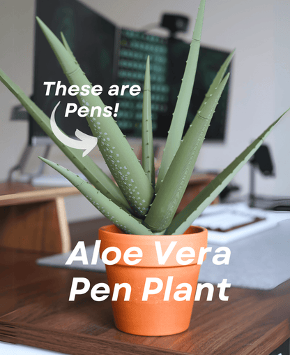 Aloe Vera Pen Plant – Stylish 3D Printed Desk Organizer