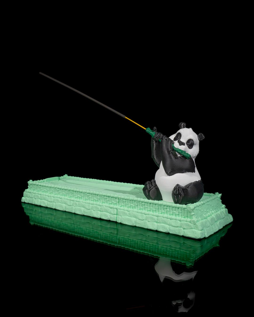 Panda Flutist Incense Holder