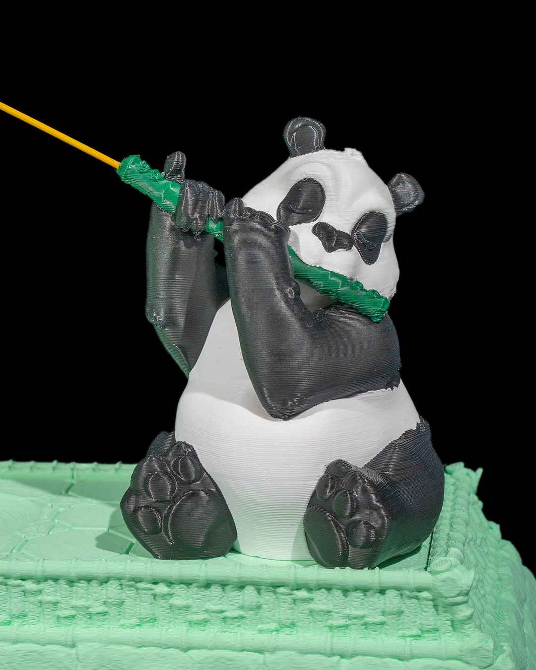 Panda Flutist Incense Holder