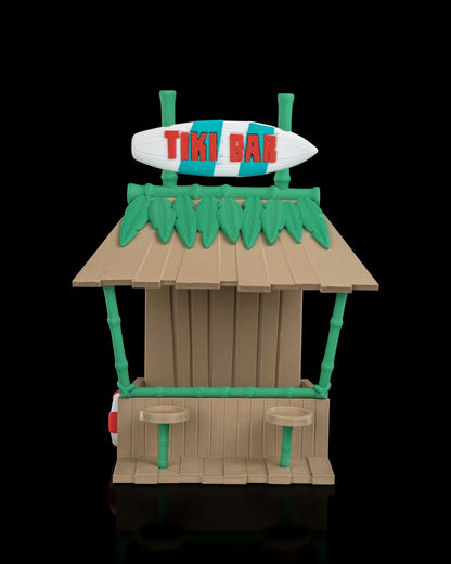 Tiki Bar Bird Feeder - Tropical 3D-Printed Garden Accessory