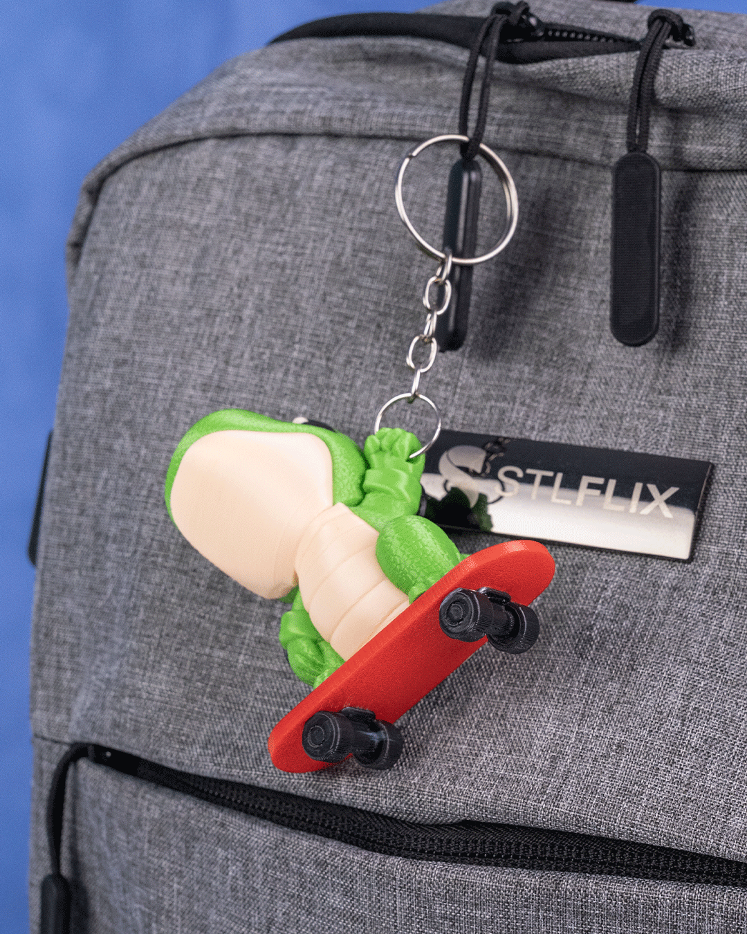 Tony Rawr – Skateboard Dino Keychain