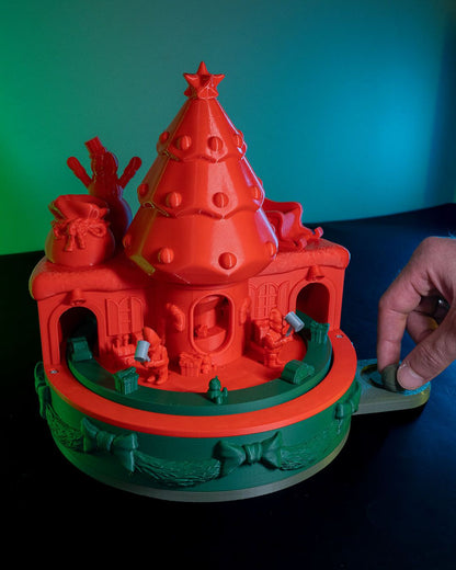 3D Printed Hand Crank Toy Factory by STLFLIX