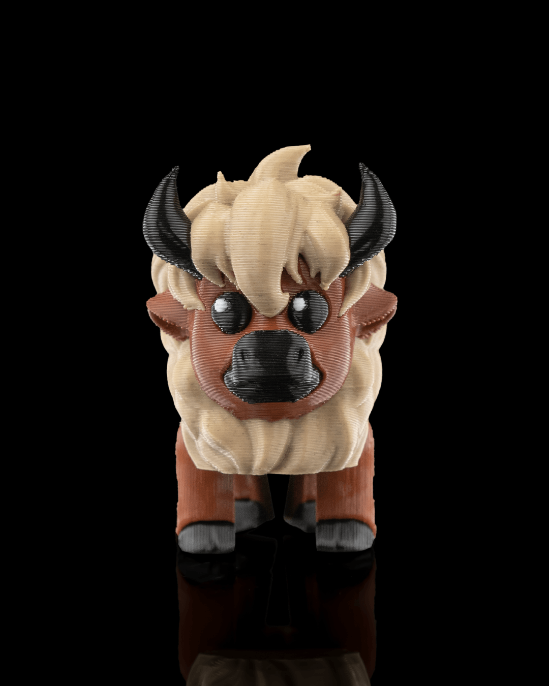 3D-Printed Tyson the Bison Figurine by STLFlix – Rustic Ranch Decor & Collectible Animal Sculpture