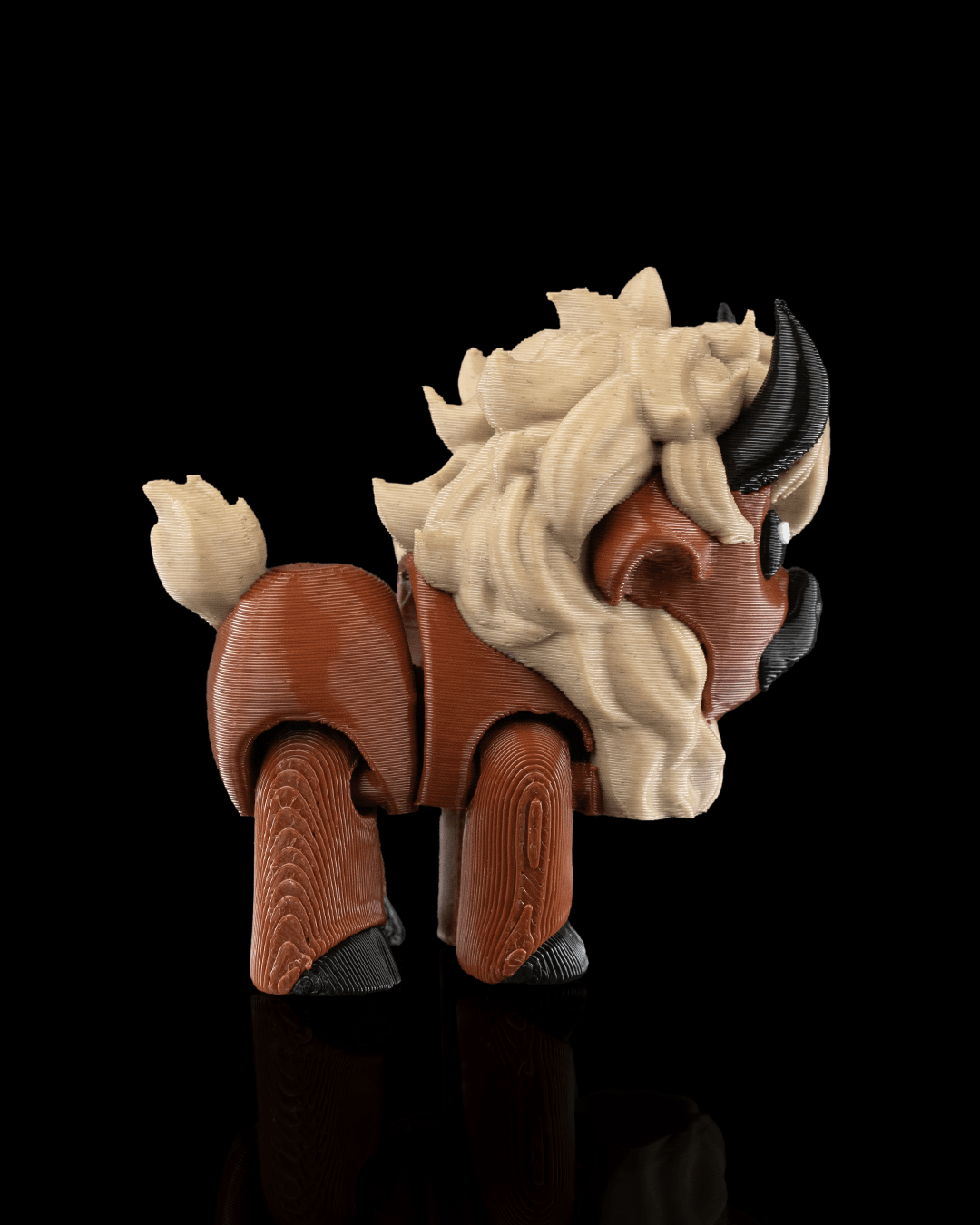 3D-Printed Tyson the Bison Figurine by STLFlix – Rustic Ranch Decor & Collectible Animal Sculpture