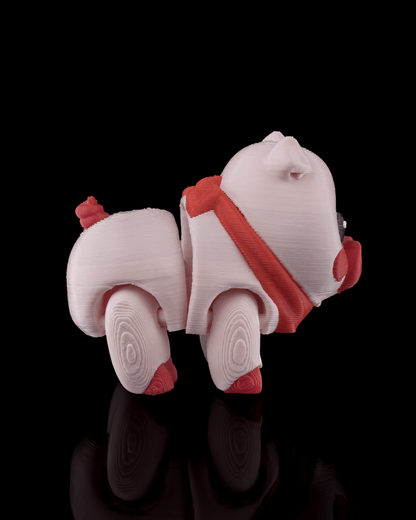 3D-Printed Willow the Pig – Rustic Farmhouse Miniature & Keychain