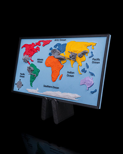 World of Wonders | Magnetic Seven Wonders of the World Map