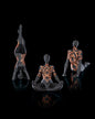 Custom Dual-Color Yogi Sequence 3D Prints | Artistic Yoga Pose Sculptures