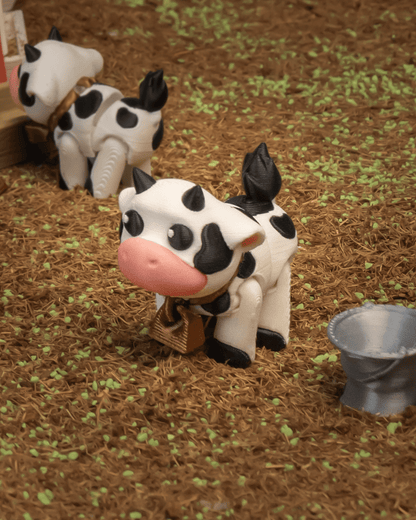 3D-Printed Daisy the Cow by STLFlix – Farmhouse Decor & Collectible Animal Figurine