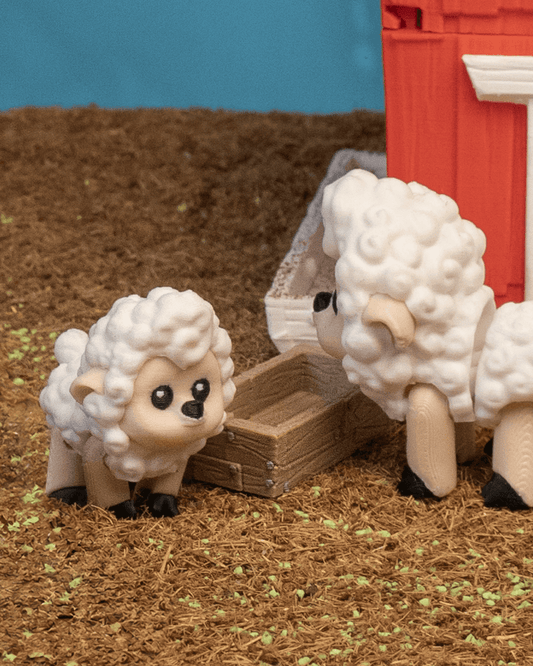 3D-Printed Feeding Trough by STLFlix – Rustic Farmhouse Decor & Collectible Miniature Accent