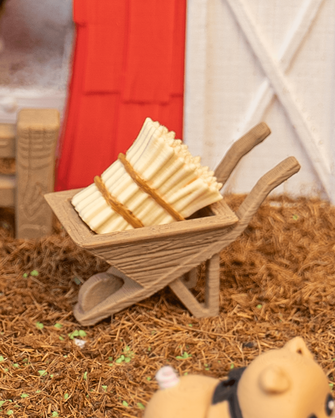 3D-Printed Hay Bale by STLFlix – Rustic Farmhouse Decor & Collectible Miniature Accent