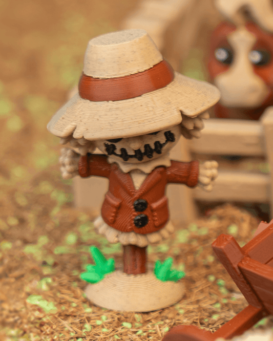 3D-Printed Hayward the Scarecrow by STLFlix – Rustic Farmhouse Decor & Collectible Figurine