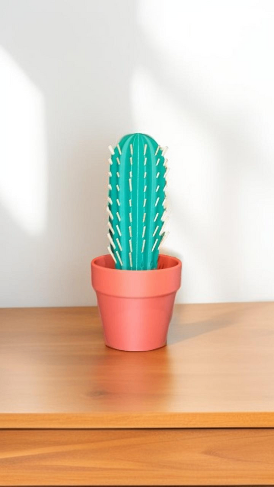 3D Printed Cactus Toothpick Holder - Unique Desert Charm for Home Decor Enthusiasts and DIY Creators