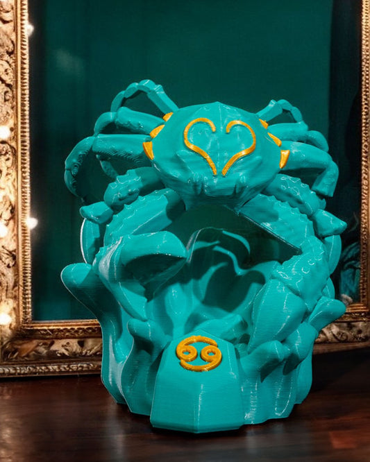 Cancer Zodiac Statue by STLFlix – Nurturing Crab Collectible | Dragons N Doodads