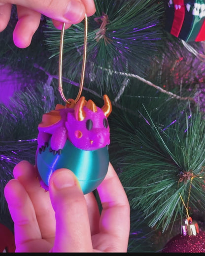 Dragonament by STLFlix - Fantasy Dragon Christmas Ornament for a Unique Holiday Decor