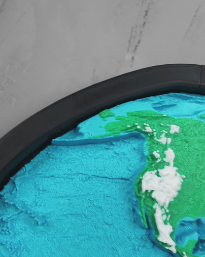 Ups & Downs | Tactile Topographic World Map