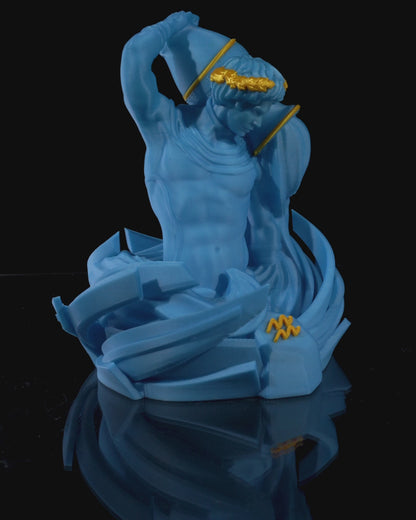 Aquarius Zodiac Statue by STLFlix – Visionary Water Bearer Collectible | Dragons N Doodads