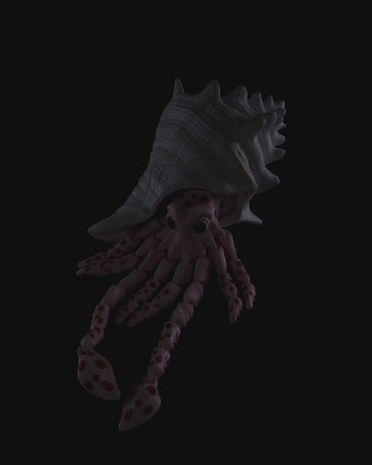 Sky, the Squid - Articulating 3D-Printed Sea Creature Fidget