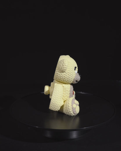 Teddy’s Heartbeat – 3D Printed Crochet-Textured Teddy Bear with Beating Heart Feature