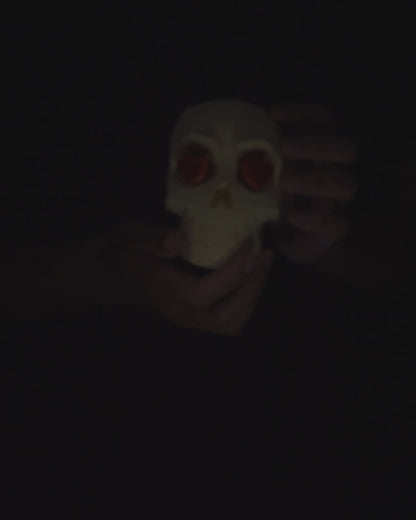 Love Is Blind - 3D Printed Skull with Heart Eyes
