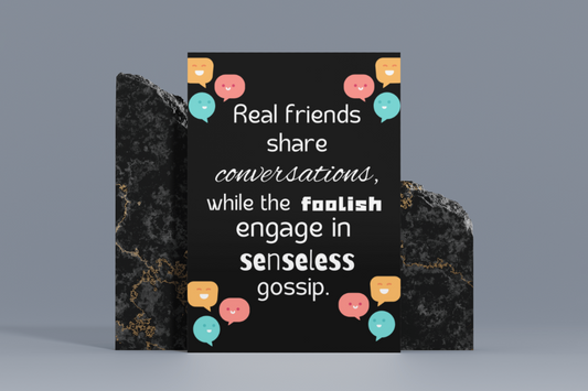 8x10 Metal Sign - 'Real Friends' - Emphasizing Value of True Friendship and Meaningful Communication